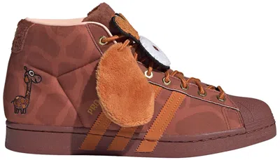 Pre-owned Adidas Originals Men's Adidas Pro Model Melting Sadness Giraffe Sneakers In Brown/orange In Multi