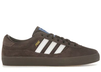 Pre-owned Adidas Originals Men's Adidas Puig Indoor Sneakers In Brown/cloud White/blue Bird
