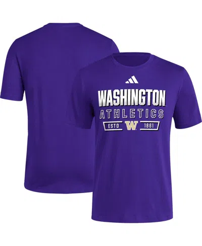 Adidas Originals Men's Adidas Purple Washington Huskies Head Of Class Fresh T-shirt