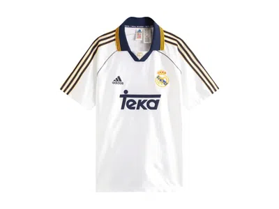 Pre-owned Adidas Originals Men's Adidas Real Madrid 99/00 Home Jersey In White