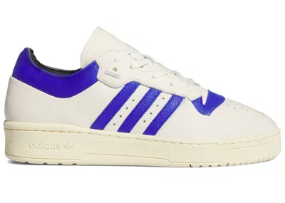 Pre-owned Adidas Originals Men's Adidas Rivalry 86 Low Sneakers In Cream White/lucid Blue/easy Yellow