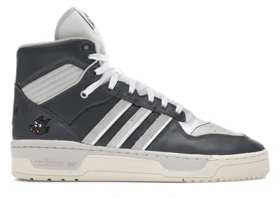 Pre-owned Adidas Originals Men's Adidas Rivalry High The Simpsons Scratchy Sneakers In Grey Five/grey One/cream White
