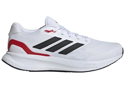 Pre-owned Adidas Originals Men's Adidas Runfalcon 5 Wide Sneakers In Cloud White/core Black/better Scarelet Red