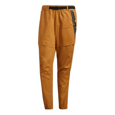 Adidas Originals Men's Adidas Running Training Breathable Casual Joggers/pants/trousers Brown In Yellow