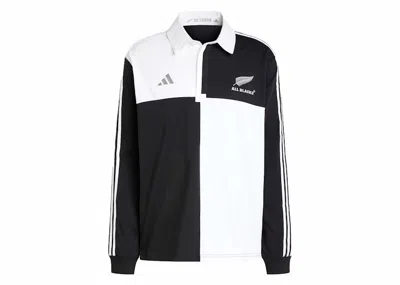 Pre-owned Adidas Originals Men's Adidas S Rugby Shirt Culture Jersey In All Black/white In Multi