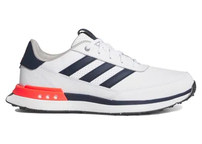 Pre-owned Adidas Originals Men's Adidas S2g 24 Leather Spikeless Golf Sneakers In Cloud White/collegiate Navy Blue/lucid Red In Multi