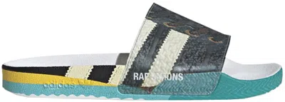 Pre-owned Adidas Originals Men's Adidas Samba Adilette Raf Simons Trompe L'oeil Sneakers In Core Black/cloud White/bright Blue