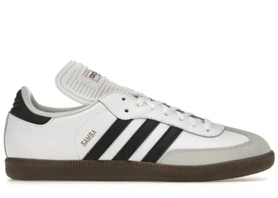 Pre-owned Adidas Originals Men's Adidas Samba Classic White Sneakers In Running White/core Black