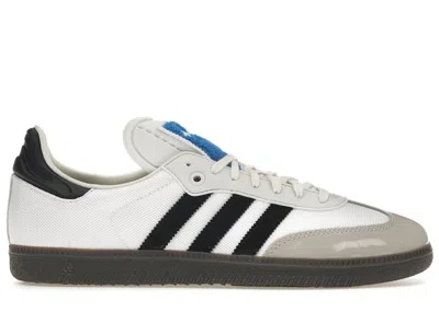 Pre-owned Adidas Originals Men's Adidas Samba Consortium Cup Bstn Sneakers In Crystal White/core Black/gum 5 In Multi