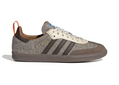 Pre-owned Adidas Originals Men's Adidas Samba Fox Tweed Sneakers In Simple Brown/dark Brown/wild Brown