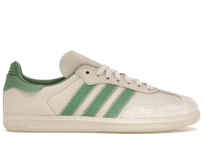 Pre-owned Adidas Originals Men's Adidas Samba Humanrace Sneakers In Preloved Green/aluminum In Multi