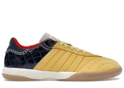 Pre-owned Adidas Originals Men's Adidas Samba Millennium Wales Bonner Fade Gold Navy Croc Sneakers In St Fade Gold/collegiate N