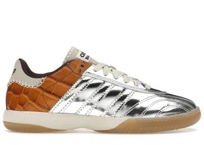 Pre-owned Adidas Originals Men's Adidas Samba Millennium Wales Bonner Yellow Croc Sneakers In Silver Metallic/easy Yellow