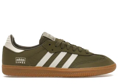 Pre-owned Adidas Originals Men's Adidas Samba Og Focus Olive Sneakers In Focus Olive F21/wonder White F21/gum