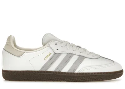 Pre-owned Adidas Originals Men's Adidas Samba Og Grey Sneakers In Core White/grey Two/cream White In Multi