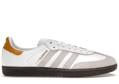 Pre-owned Adidas Originals Men's Adidas Samba Og Kith Classics White Mango Sneakers In Footwear White/off White