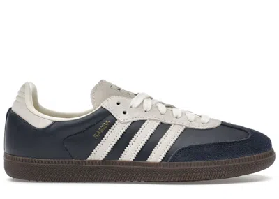 Pre-owned Adidas Originals Men's Adidas Samba Og Sneakers In Aurora Ink/cream White/gum In Multi