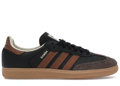 Pre-owned Adidas Originals Men's Adidas Samba Og Sneakers In Core Black/preloved Brown/dark Brown In Multi