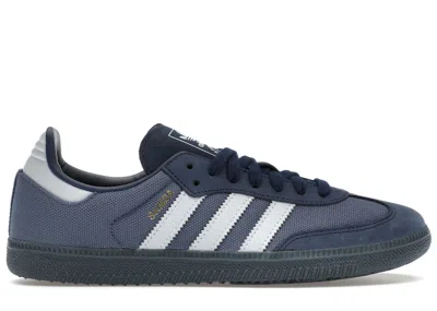 Pre-owned Adidas Originals Men's Adidas Samba Og Sneakers In Preloved Ink/halo Blue/night Indigo In Multi