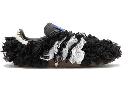 Pre-owned Adidas Originals Men's Adidas Samba Reverie By Caroline Hú Clot Lace Upper Sneakers In Black/white/gum In Multi