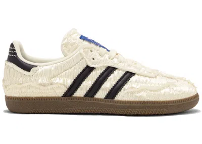 Pre-owned Adidas Originals Men's Adidas Samba Reverie By Caroline Hú Clot Textured Silk Upper Sneakers In Off/white/black In Multi