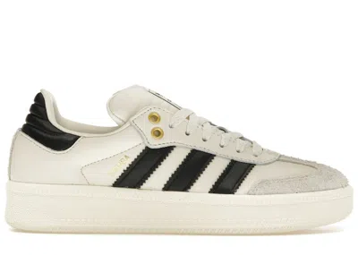 Pre-owned Adidas Originals Men's Adidas Samba Xlg Sneakers In Cream White/core Black/easy Yellow
