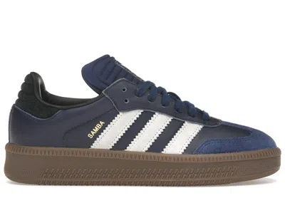 Pre-owned Adidas Originals Men's Adidas Samba Xlg Sneakers In Dark Blue/footwear White/gum In Multi