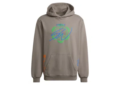 Pre-owned Adidas Originals Men's Adidas Sean Wotherspoon Superturf Hoodie In Simple Brown