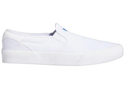 Pre-owned Adidas Originals Men's Adidas Shmoofoil Slip Sneakers In Cloud White/blue Bird