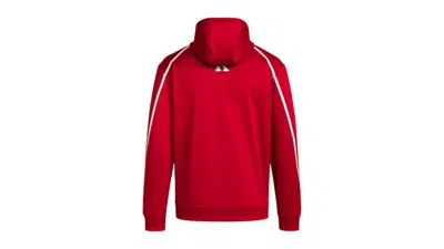 Pre-owned Adidas Originals Men's Adidas Sideline Pullover Hoodie In Red