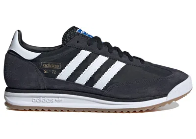 Pre-owned Adidas Originals Men's Adidas Sl 72 Rs Black White Sneakers In Core Black/cloud White/blue In Multi