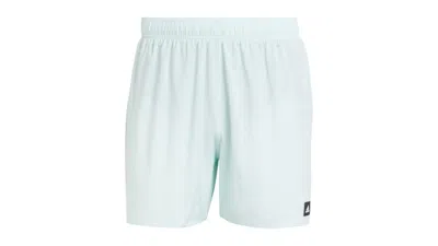 Pre-owned Adidas Originals Men's Adidas Solid Clx Shortlength Swim Shorts In Halo Mint/black