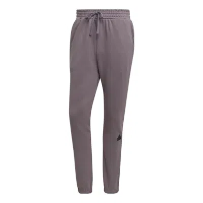 Adidas Originals Men's Adidas Solid Color Logo Casual Bundle Feet Sports Pants/trousers/joggers Rose Brown In Purple