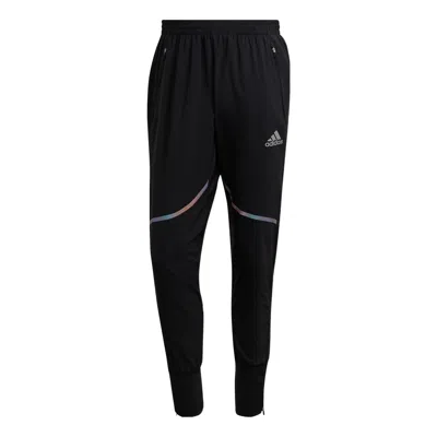 Adidas Originals Men's Adidas Solid Color Logo Printing Sports Pants/trousers/joggers Black