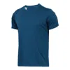 Adidas Originals Men's Adidas Solid Color Printing Logo Stripe Round Neck Quick Dry Short Sleeve Light Blue T-shirt In Blue