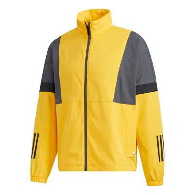 Adidas Originals Men's Adidas Sports Stylish Jacket Gold Color In Yellow