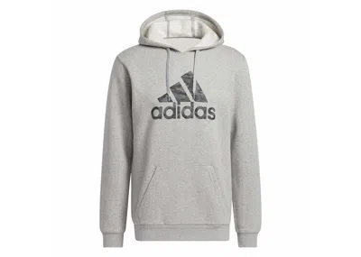 Pre-owned Adidas Originals Men's Adidas Sportswear Camo Hoodie In Medium Grey Heather In Gray