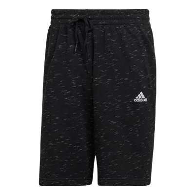 Adidas Originals Men's Adidas Spot Logo Printing Drawstring Lacing Sports Shorts Japanese Version Black