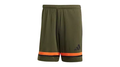 Pre-owned Adidas Originals Men's Adidas Squadra 25 Shorts In Night Cargo/black/semi Impact Orange