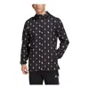 Adidas Originals Adidas Black Juventus Aeroready Full-zip Hoodie Windbreaker Jacket In Black