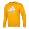 Adidas Originals Men's Adidas St Story Sweat Large Logo Printing Sports Round Neck Pullover Yellow In Multi