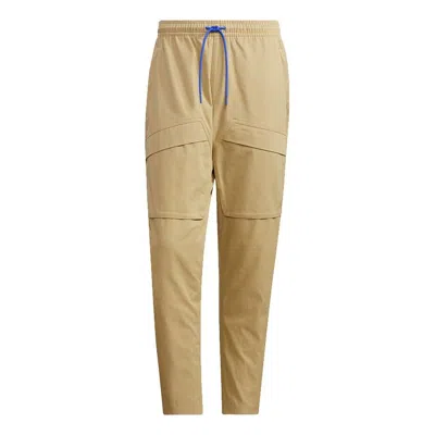 Adidas Originals Men's Adidas St Wv Cargo Pnt Multiple Pockets Solid Color Casual Pants/trousers Khaki In Brown