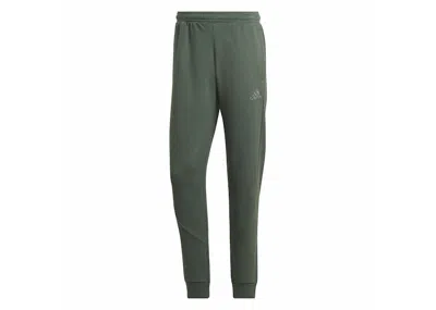 Pre-owned Adidas Originals Men's Adidas Stadium Fleece Badge Of Sport Cuffed Pants In Green Oxide