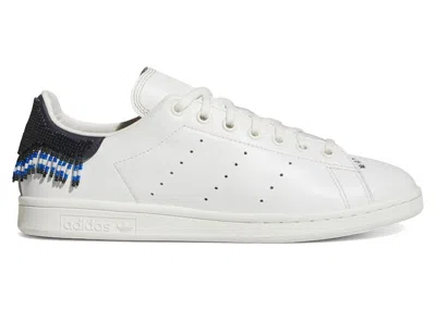 Pre-owned Adidas Originals Men's Adidas Stan Smith Clot By Edison Chen Beads Sneakers In Cloud White/night Navy Blue In Multi
