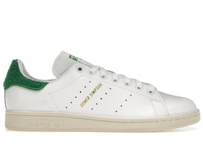 Pre-owned Adidas Originals Men's Adidas Stan Smith The Simpsons Homer Simpson Sneakers In Cloud White/green/cream White In Multi