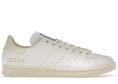 Pre-owned Adidas Originals Men's Adidas Stan Smith White Sneakers In Cloud White/cream White/blue Bird In Multi