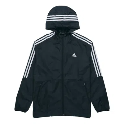 Adidas Originals Men's Adidas Stripes Windbreaker Jacket Black