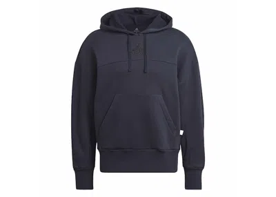 Pre-owned Adidas Originals Men's Adidas Studio Lounge Fleece Hoodie In Legend Ink