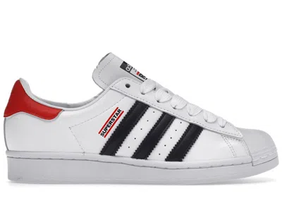 Pre-owned Adidas Originals Men's Adidas Superstar 50 Run Dmc Wte Sneakers In Cloud White/core Black