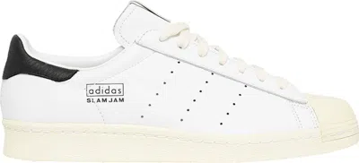 Pre-owned Adidas Originals Men's Adidas Superstar 80s Slam Jam Sneakers In Footwear White
